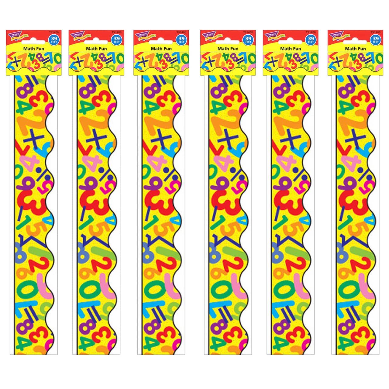 Trend Enterprises® Terrific Trimmers® Math Fun Borders, 234ft.